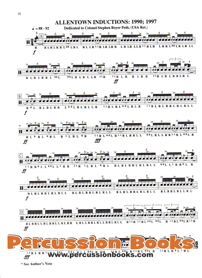 Rudimental Solos for Accomplished Drummers Sample 2